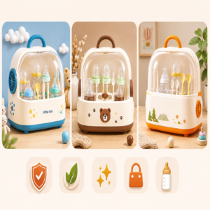 Portable Baby Bottle Storage Box & Drying Rack