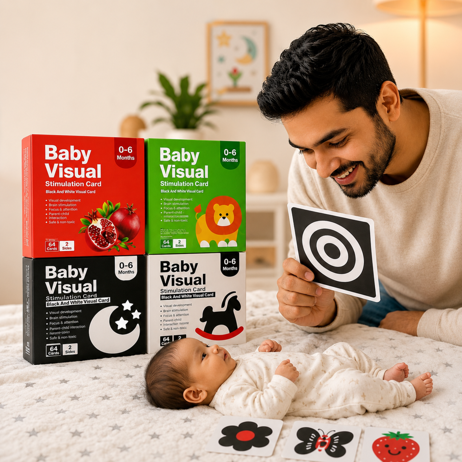 Baby visual stimulation card