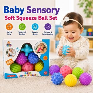 Baby Sensory Squeeze Balls Set (6pcs)