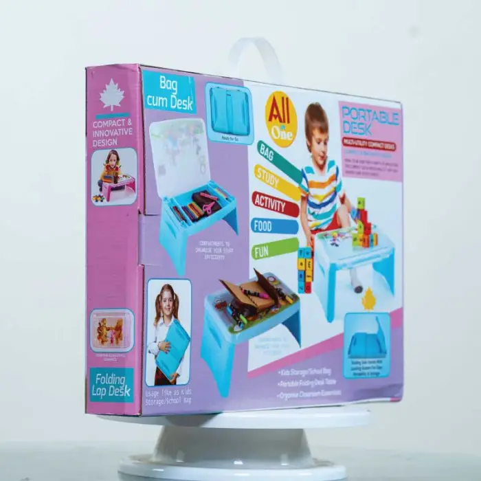 Portable Desk Table with Storage - Image 2