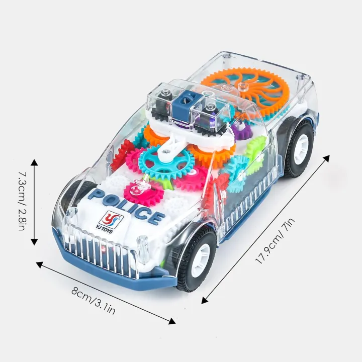 Transparent Gears Police Car - Image 2