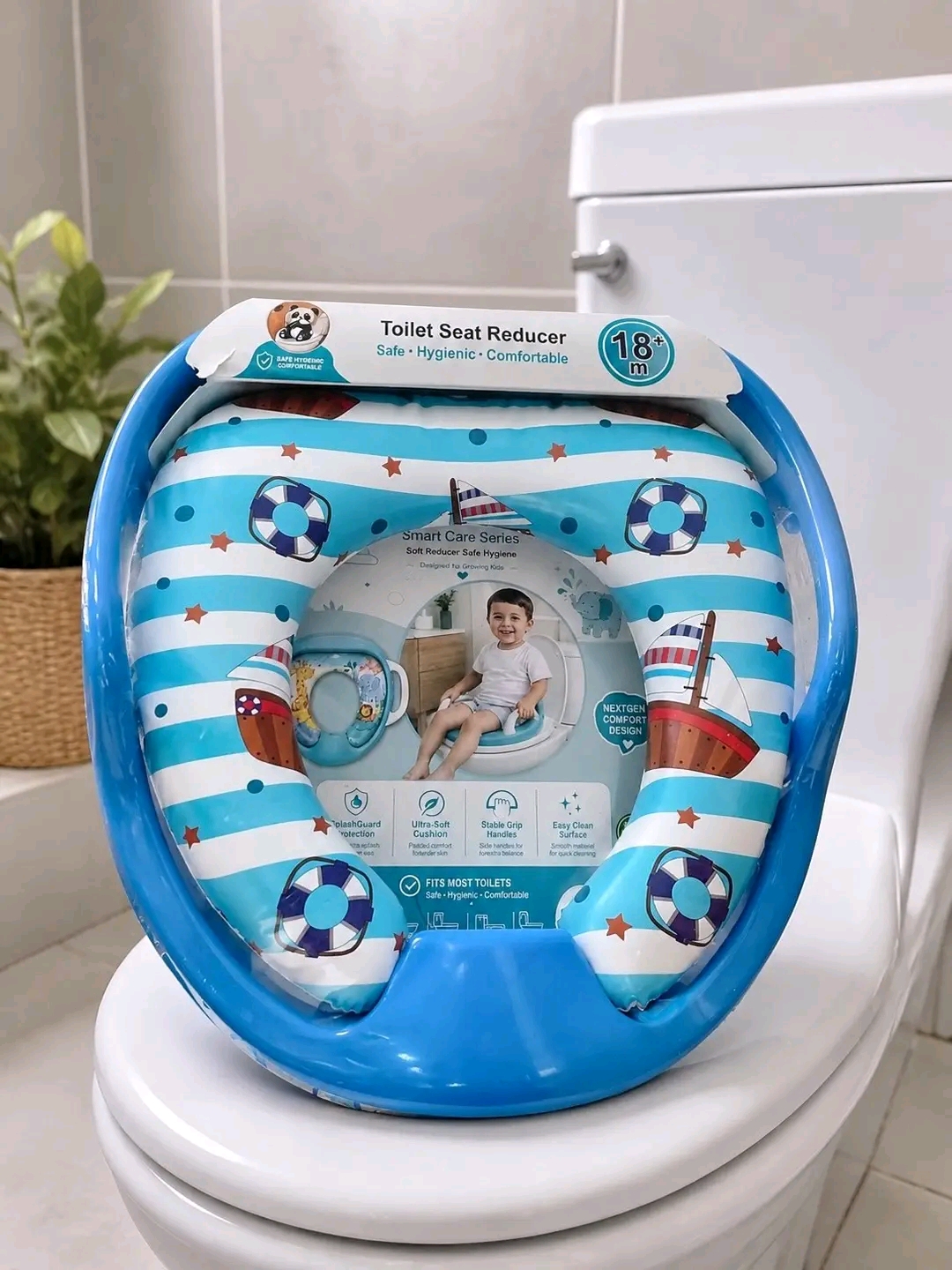 Soft Washable Trainer Seat Toilet Safety and Hygiene Training for Babies - Image 5