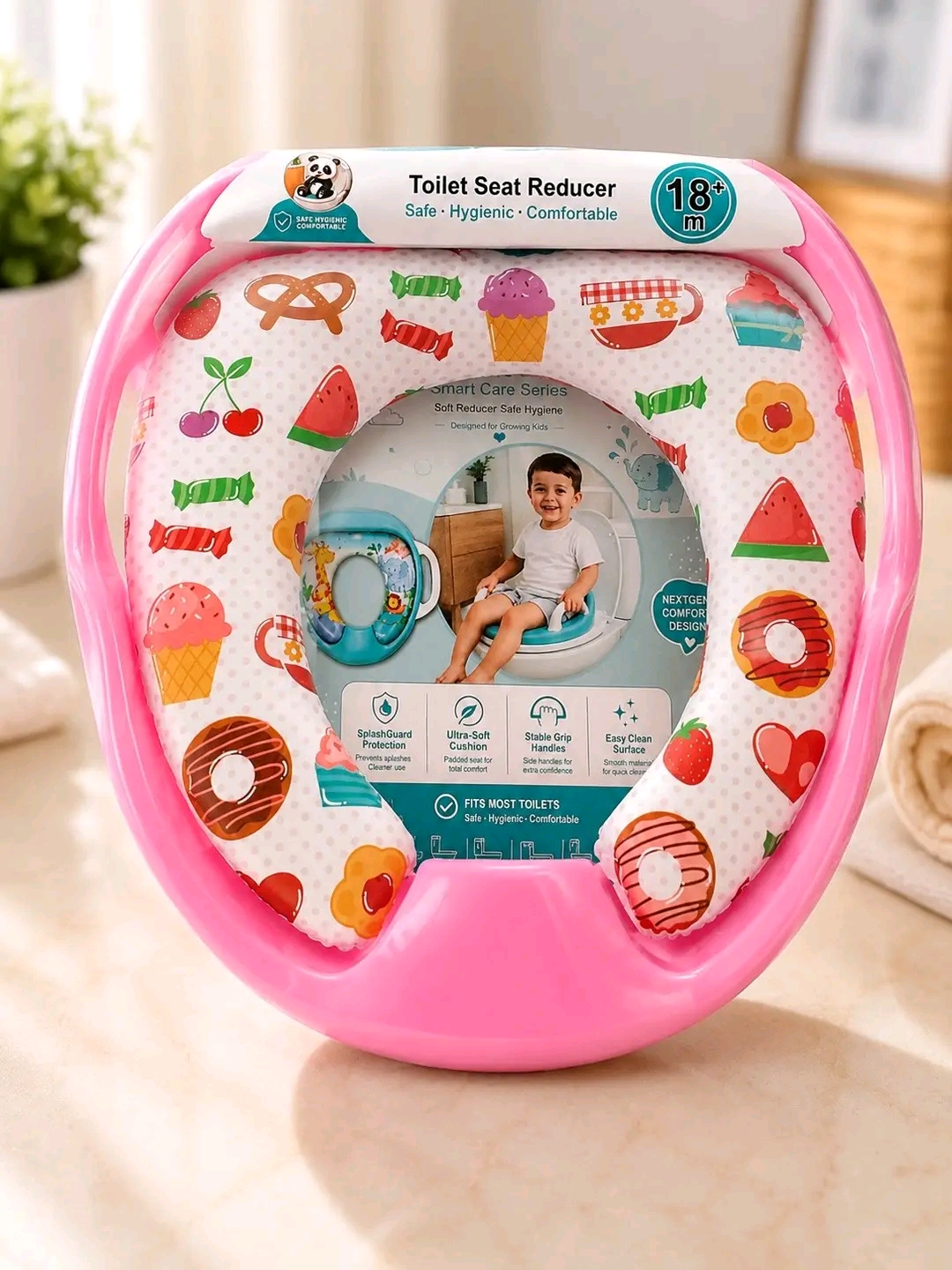 Soft Washable Trainer Seat Toilet Safety and Hygiene Training for Babies - Image 4