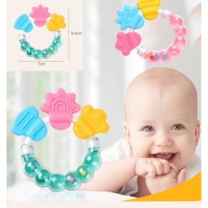 Silicone Ring Teether with jhunjhuni (1pc)