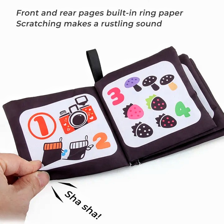 Black & White Coginitive Cloth Books (3 Pcs) - Image 5