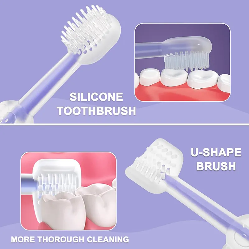 3 in 1 Finger Toothbrush & Tongue Scraper – Soft Silicone + Storage Case - Image 8