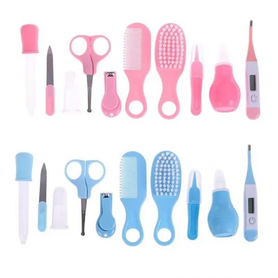 10 Pcs New-born Baby Health Care Kit Set ( Pink-Blue) - Image 2