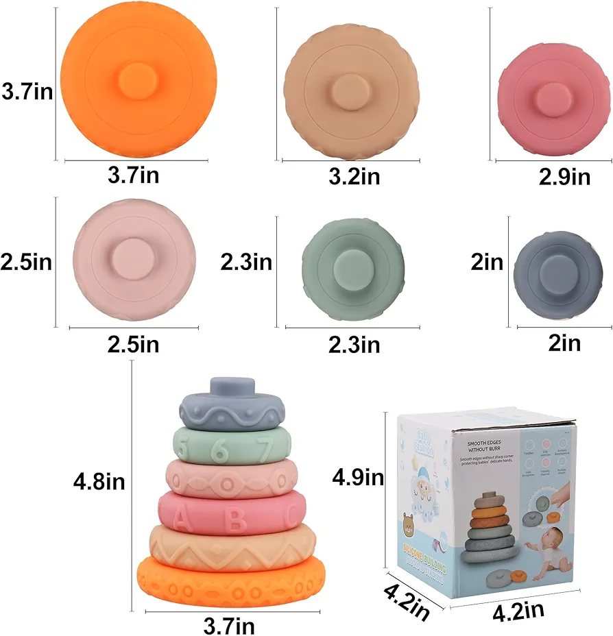 Silicone Soft Jenga Rings - Image 7