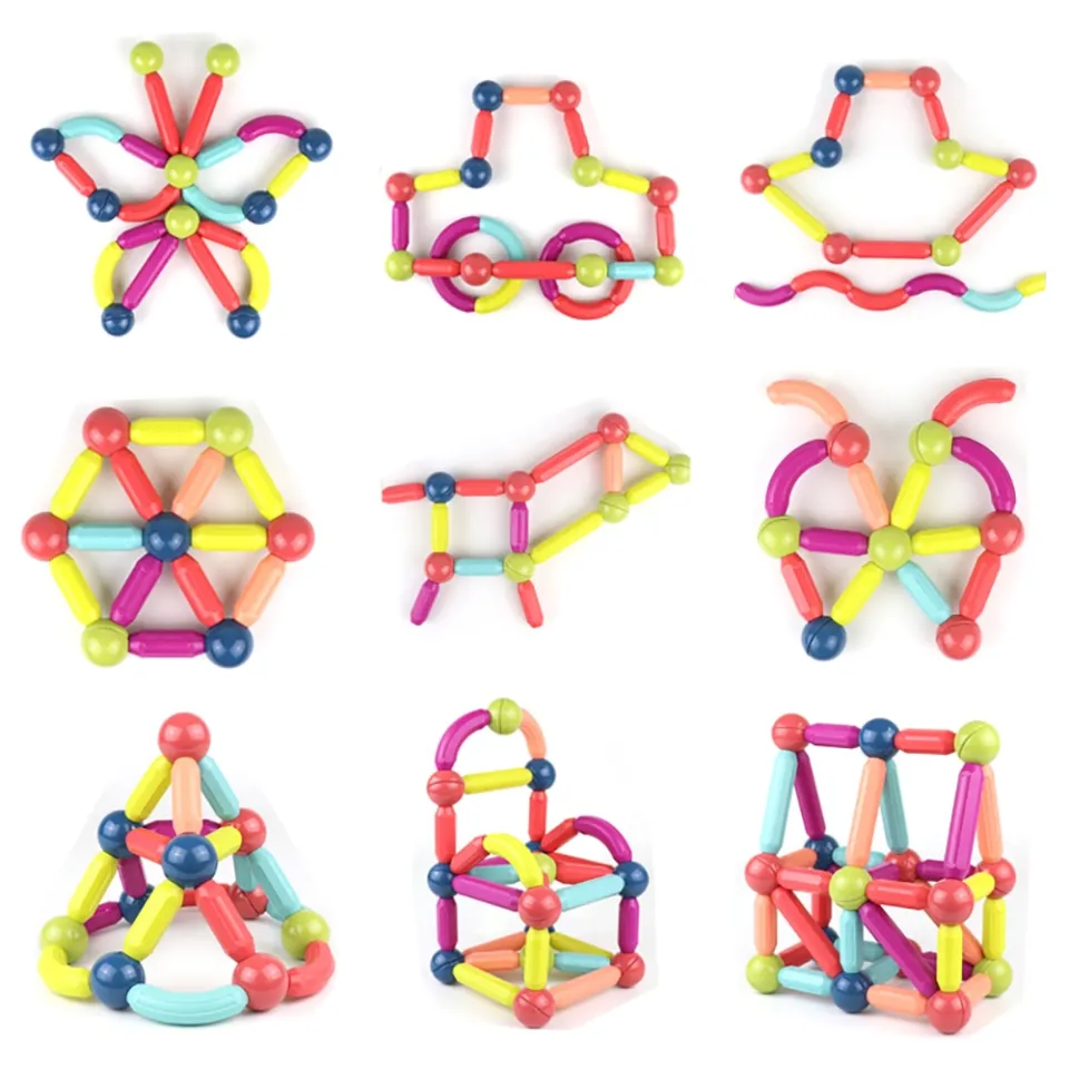 64 Pcs Premium Magnetic Stick STEM Toy - Image 7