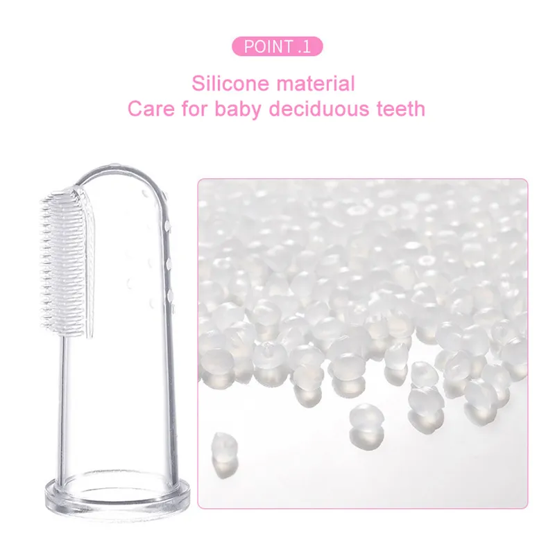 Silicone Baby Finger Transparent Toothbrush (1 pcs) - Image 3