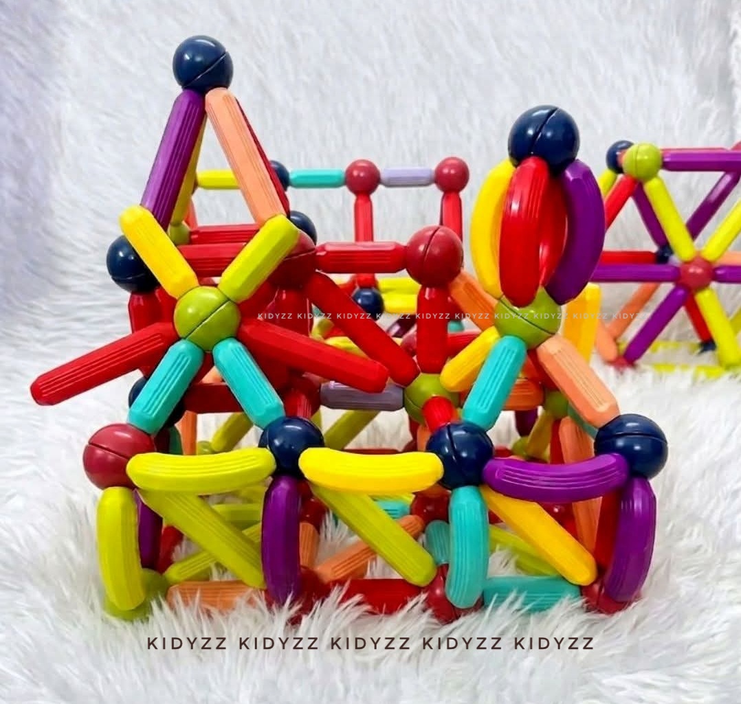 64 Pcs Premium Magnetic Stick STEM Toy - Image 3