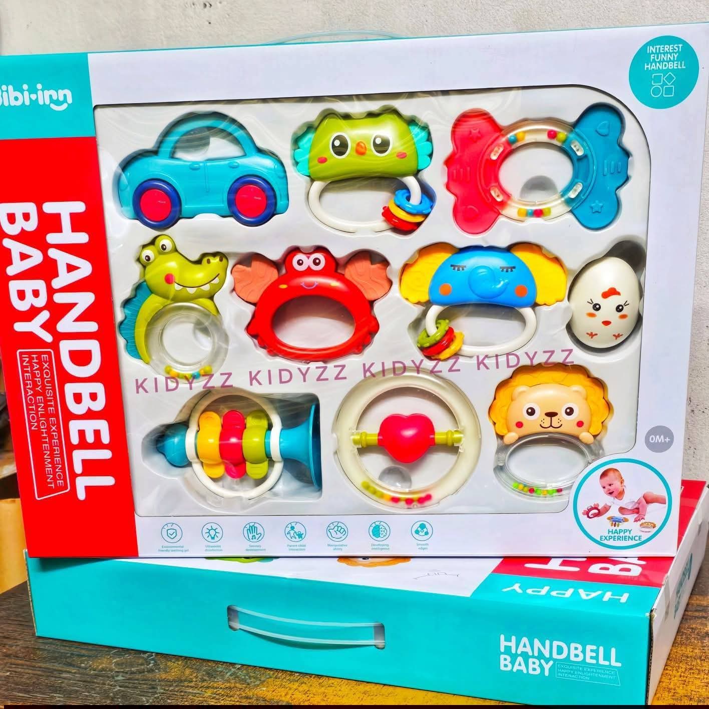 HANDBELL Baby Rattles Set - 10 Pcs - Image 2