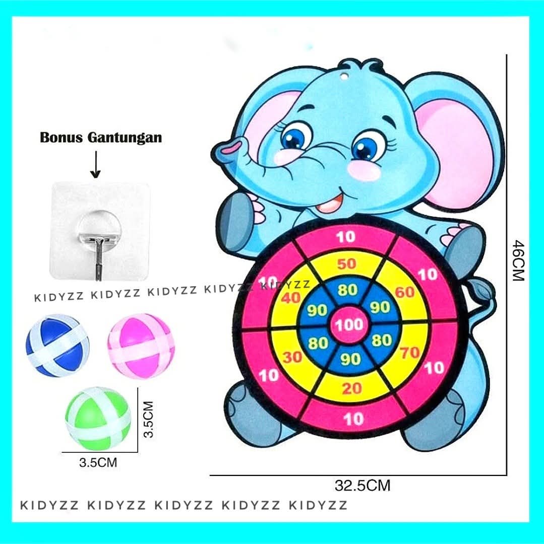 Elephant Dart Board Target Sports Game Toys - Image 4