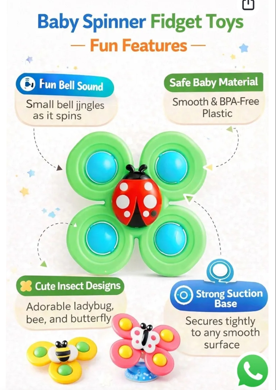Spinner Suction Toy (3 Pcs) - Image 9