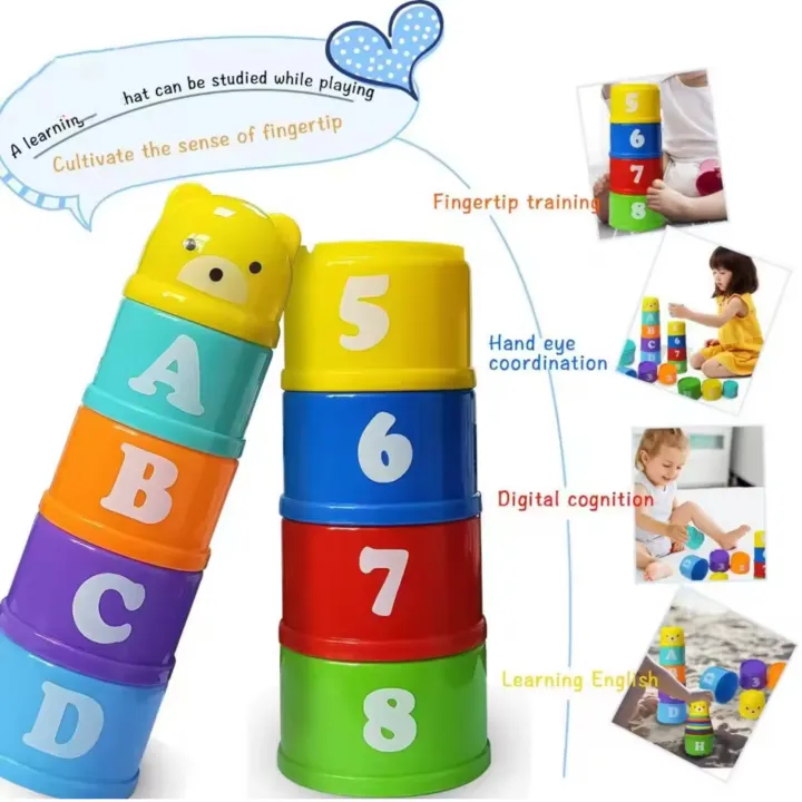 Fun Stacking Cup Toys (9 PCS) - Image 2