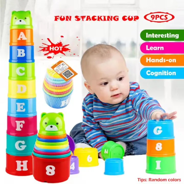 Fun Stacking Cup Toys (9 PCS) - Image 4