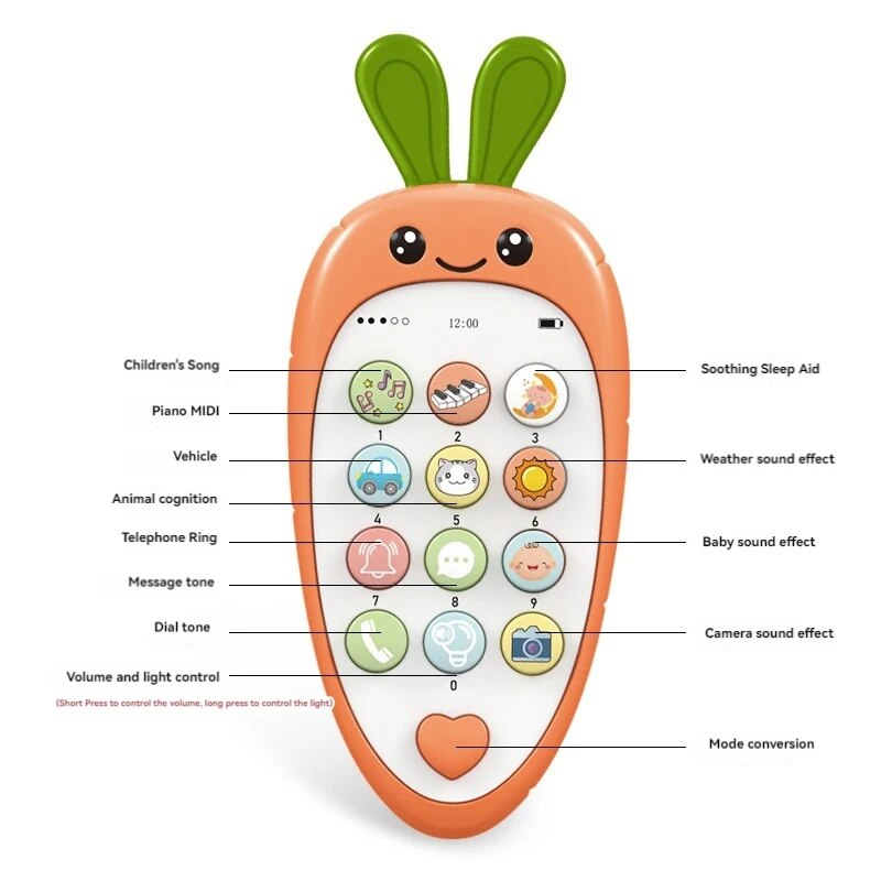 Baby Simulation Phone Toy Telephone Music Sound - Image 4