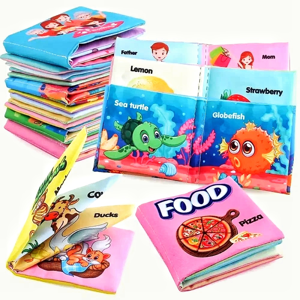 Washable Cloth Book (6 Pcs) | ওয়াশেবল ক্লথবুক