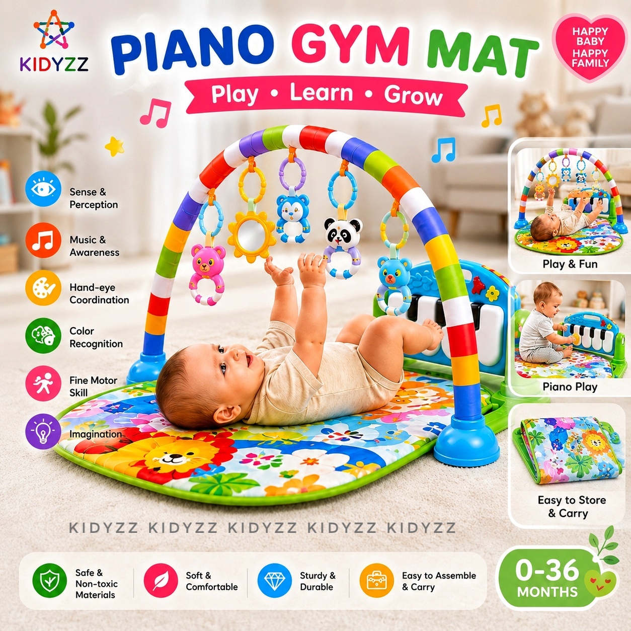 Baby Piano Gym Mat
