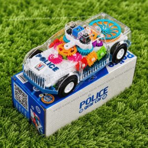 Transparent Gears Police Car
