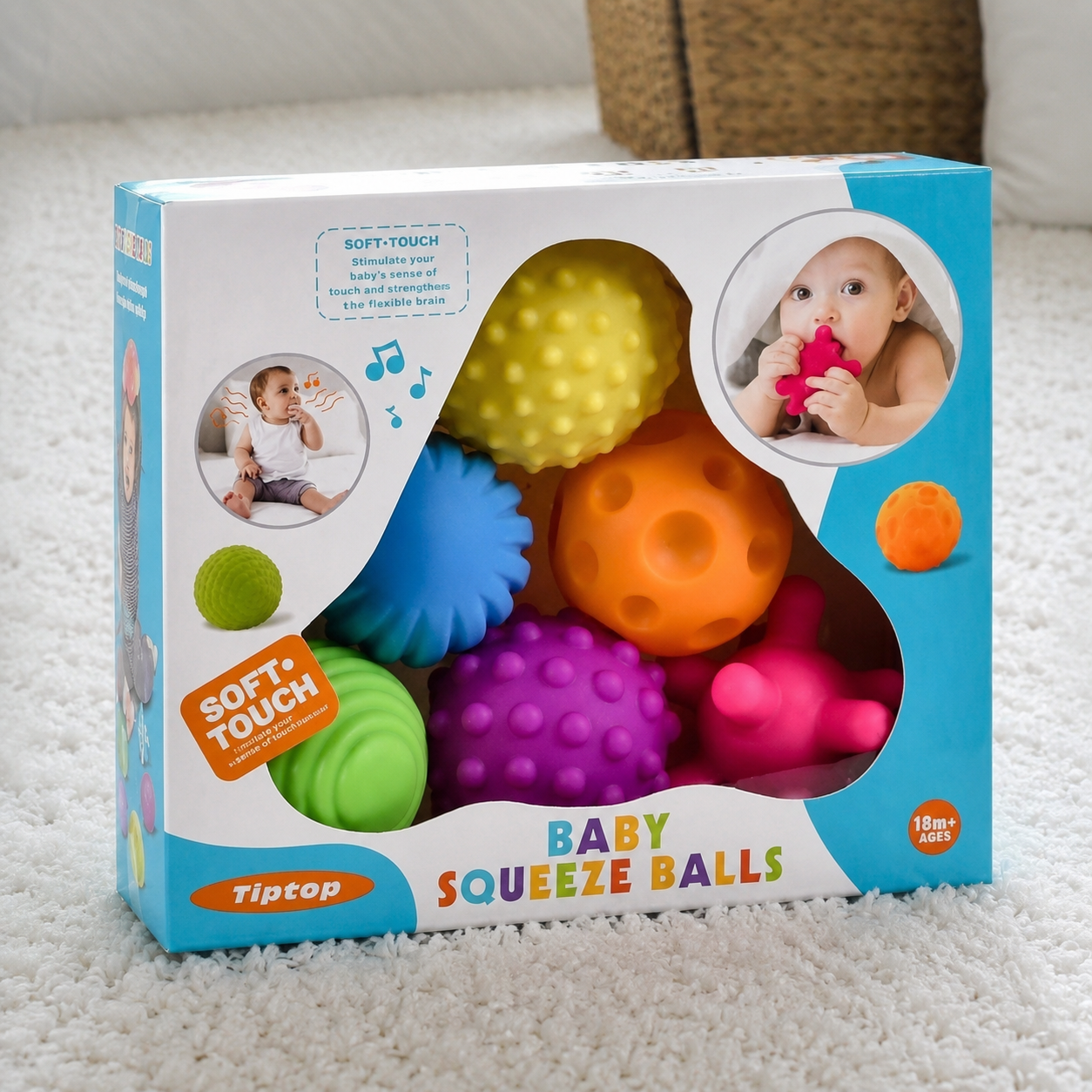 Baby Sensory Squeeze Balls Set (6pcs) - Image 7