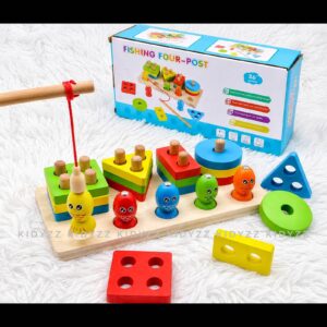 Wooden Fishing Four Post with Shape