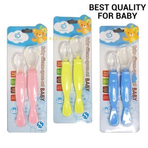Soft Silicone Spoon 2pcs Set