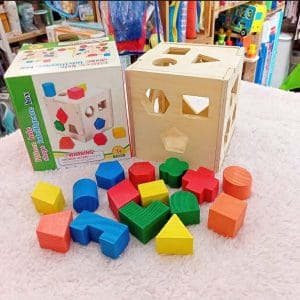 Wooden Fifteen Hole Shape Intelligence Box