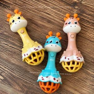 Giraffe musical Hand Bell Rattle